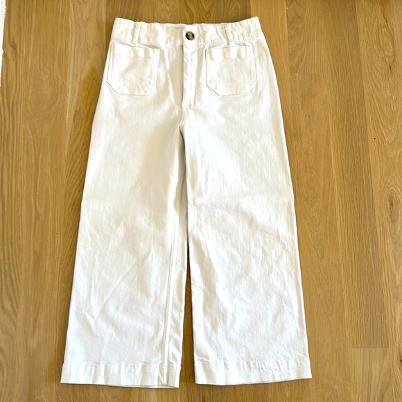 Anthropologie Pants - Anthropologie Pilcro White Size 32 The Skipper cropped wide leg jeans